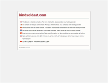 Tablet Screenshot of kindsoldaat.com